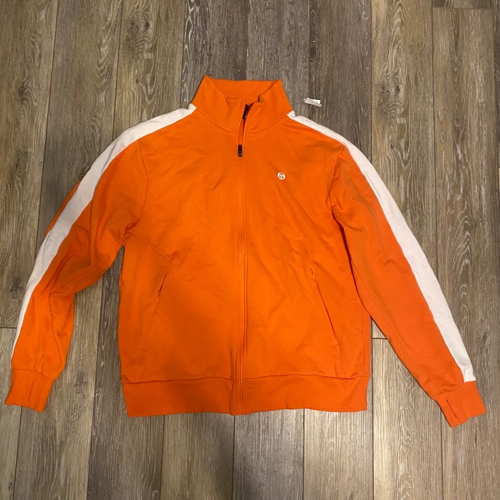 Orange and white jacket adult medium